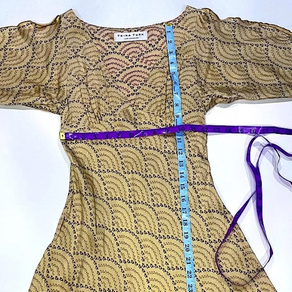 Trina Turk Satin Micro Butterflies Dress - Picture 3 of 6